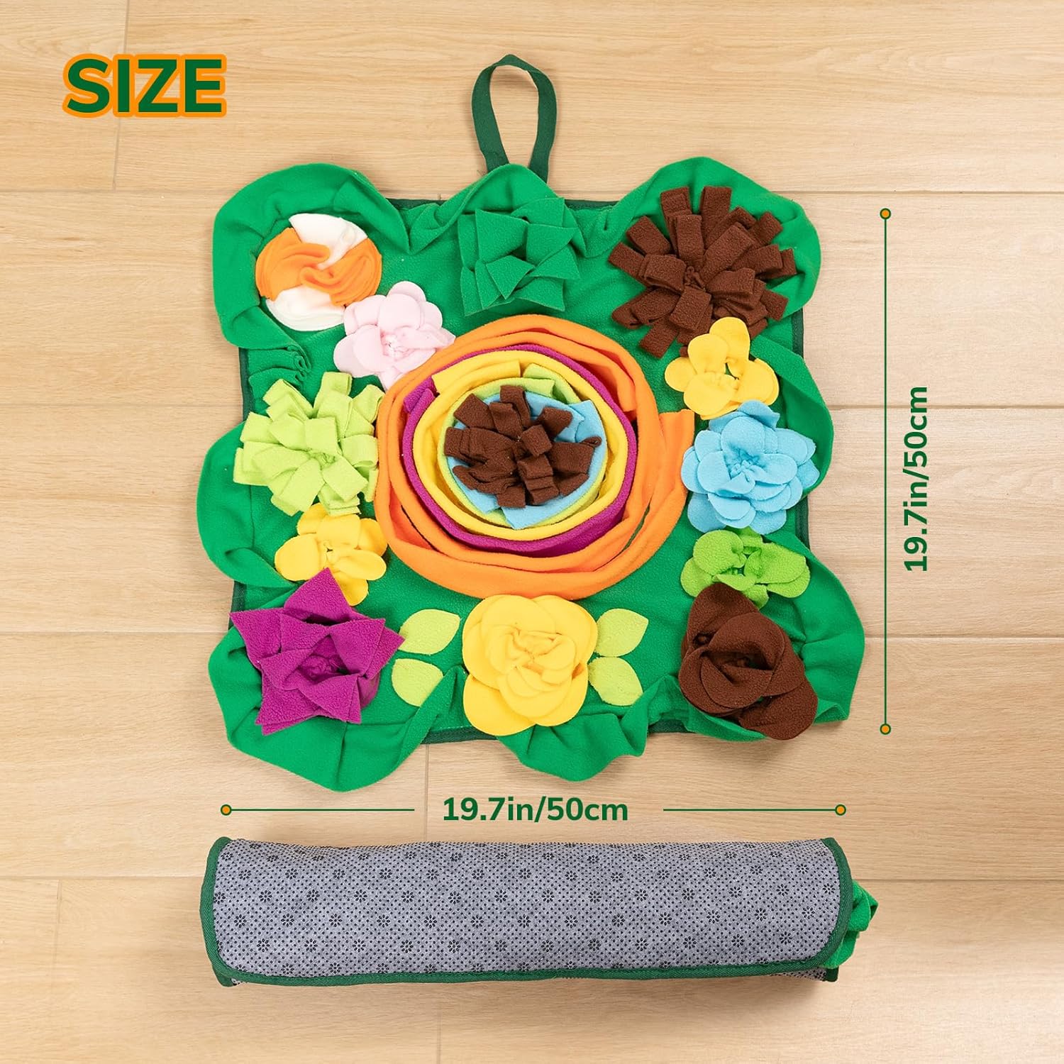Detalle de IOKHEIRA Snuffle Mat – Interactive Dog Feeding Game & Smell Training Toy for Dogs