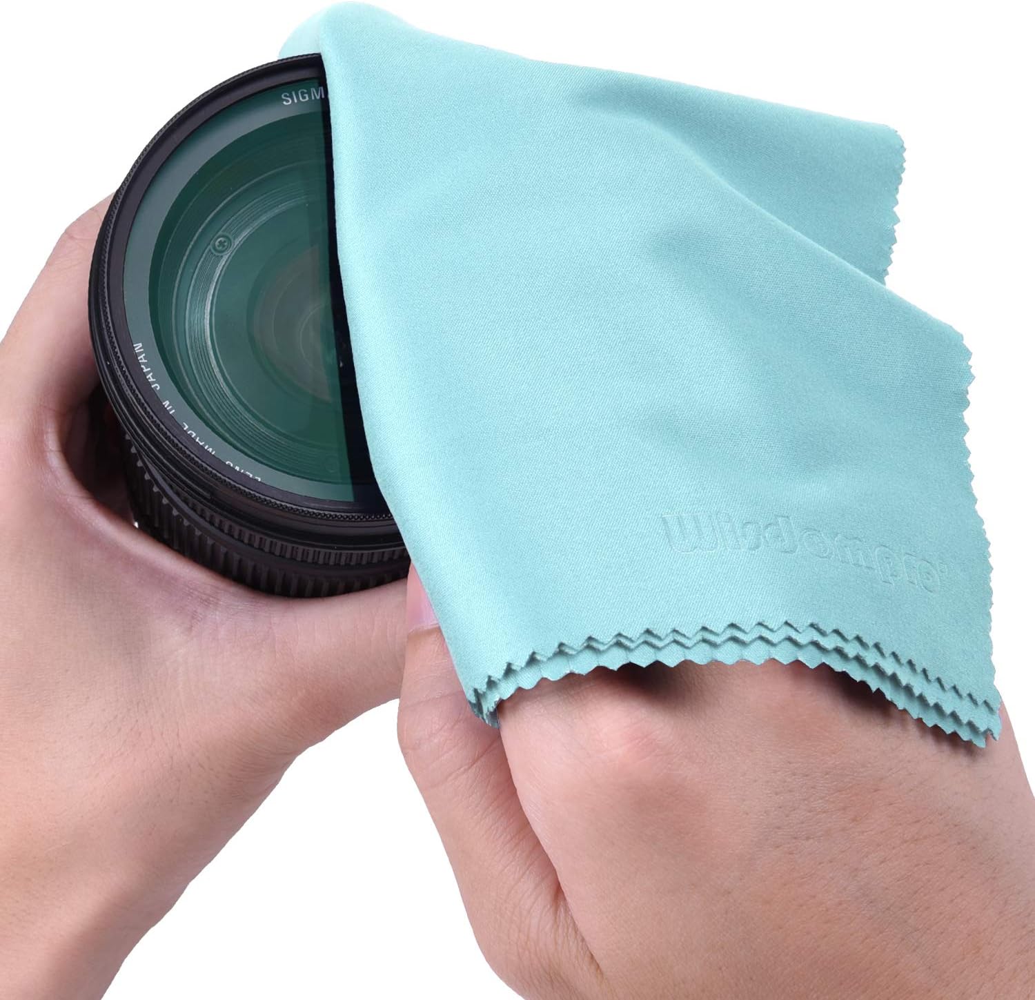 Thumbnail 6 de wisdompro Extra Large 16x16 inch Microfibre Cleaning Cloth 4-Pack (Mint) for laptop, screens & lenses