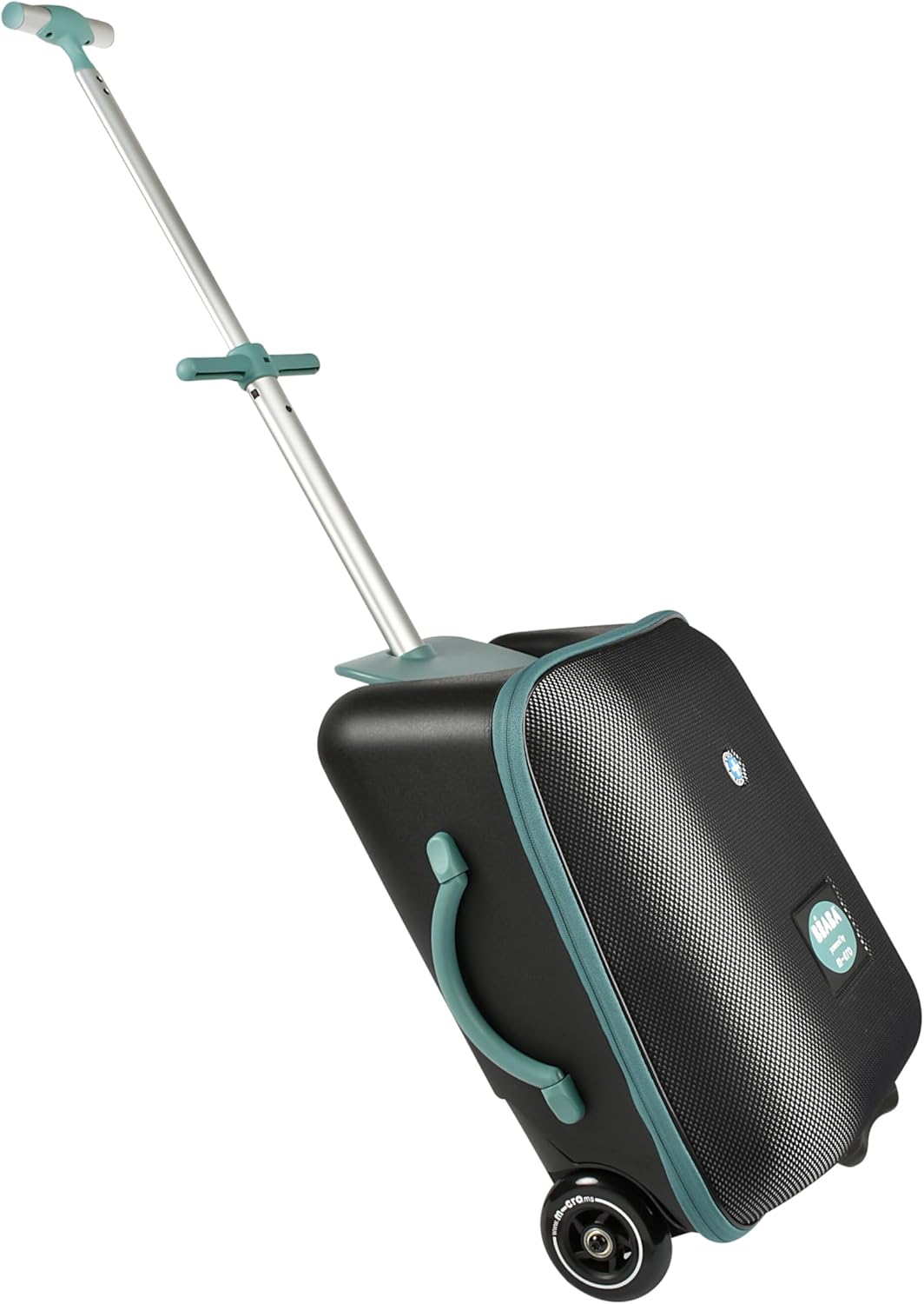 Detalle de BÉABA Valigia rigida 2 in 1 con seggiolino per bambini – 22 L, ruote rinforzate e apertura ampia