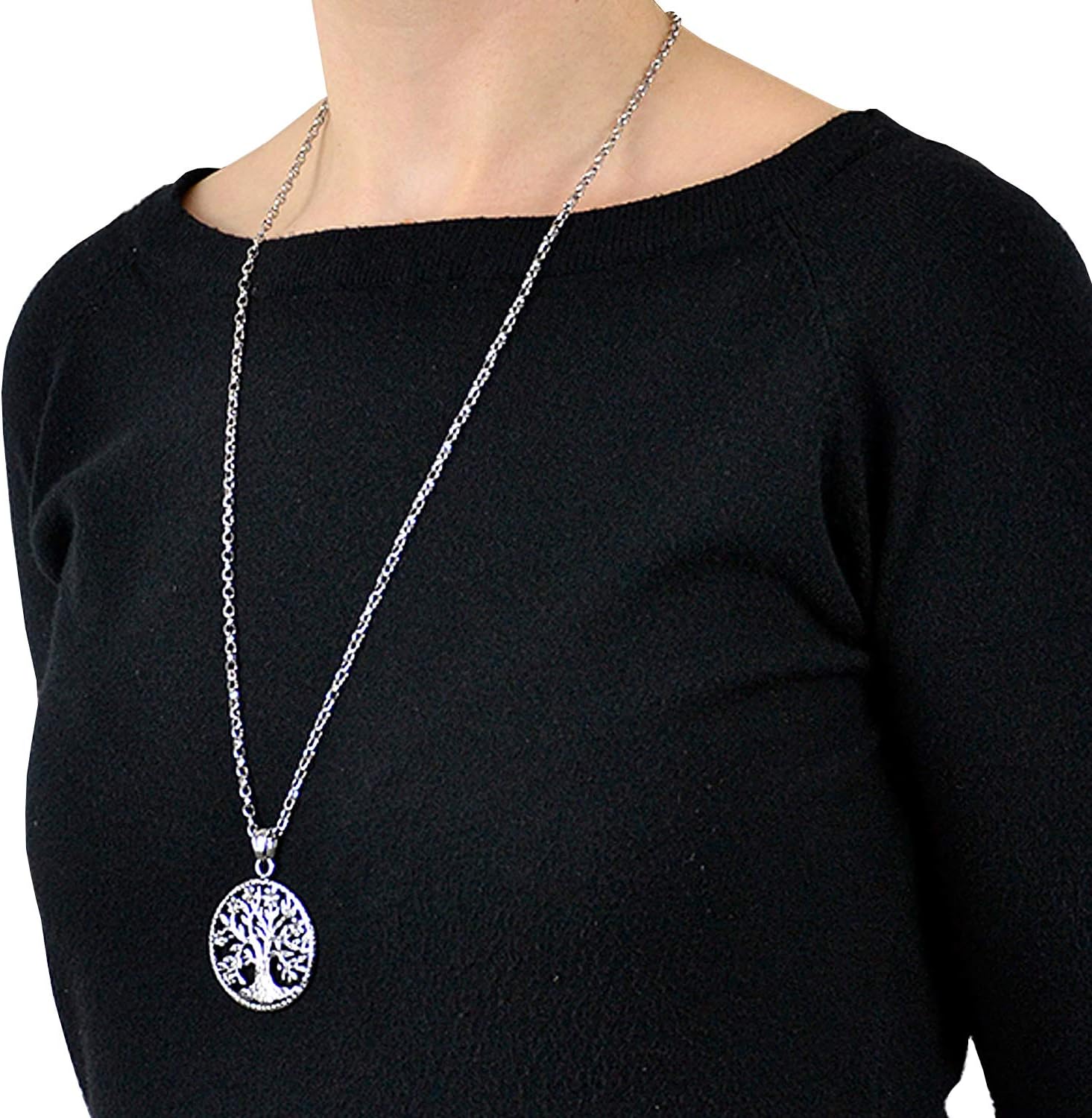 Detalle de Morella Collana da Donna con Ciondolo Albero della Vita, 70 cm