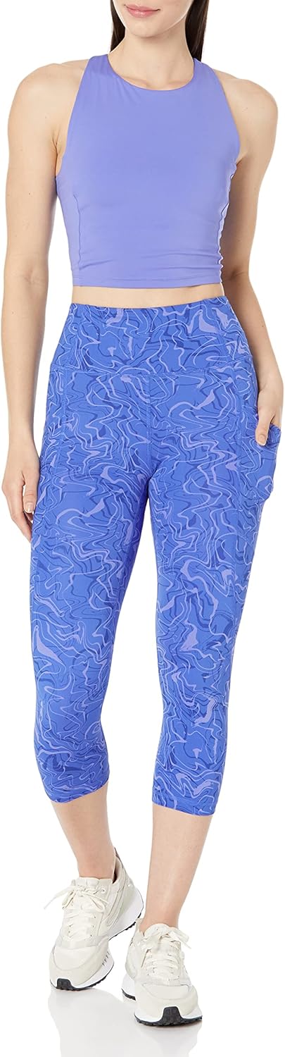 Thumbnail 3 de Amazon Essentials Women’s Active Sculpt High-Rise Capri Leggings with Pockets (Plus Size available)