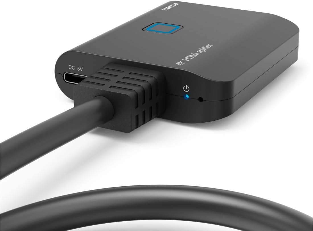 Thumbnail 3 de Hama Splitter HDMI™ 4K 1 entrée vers 2 sorties (noir) : du 4K pour partager un même écran