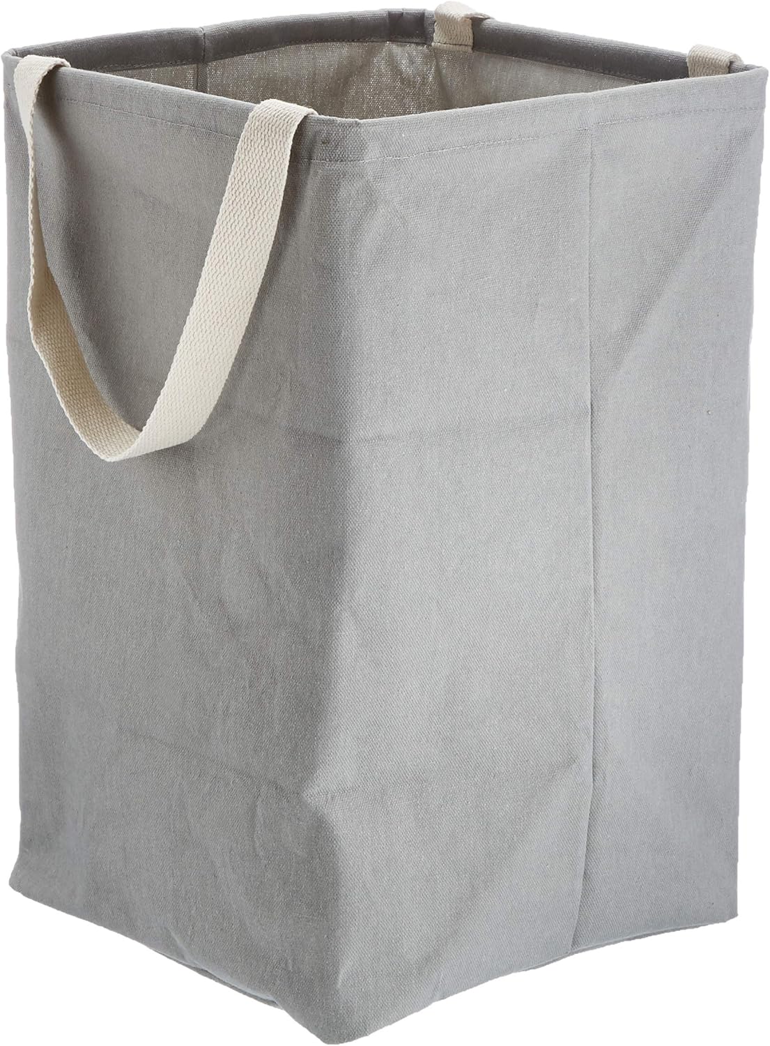 Detalle 2 de Amazon Basics Fabric Storage Bin – Tall Cube, Charcoal Grey