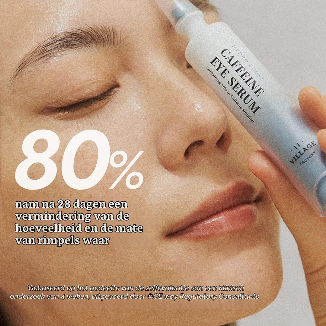 Detalle 1 de VILLAGE11FACTORY Hydro Boost Caffeine Eye Serum, 10% cafeïne, roll-on, 10 ml