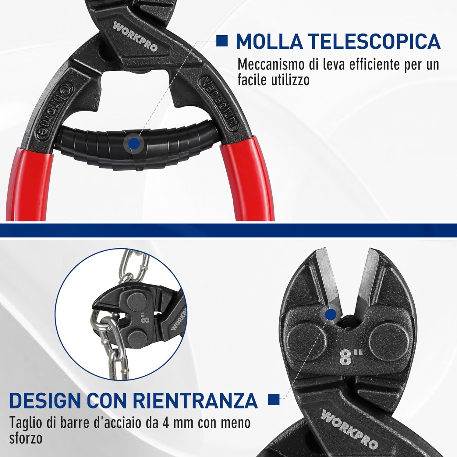 Thumbnail 3 de WORKPRO Tagliabulloni 200 mm
