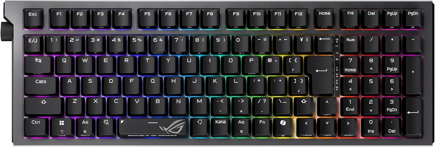 Detalle de ASUS ROG Strix Morph 96 Wireless ゲーミングキーボード 日本語配列・ホットスワップ対応