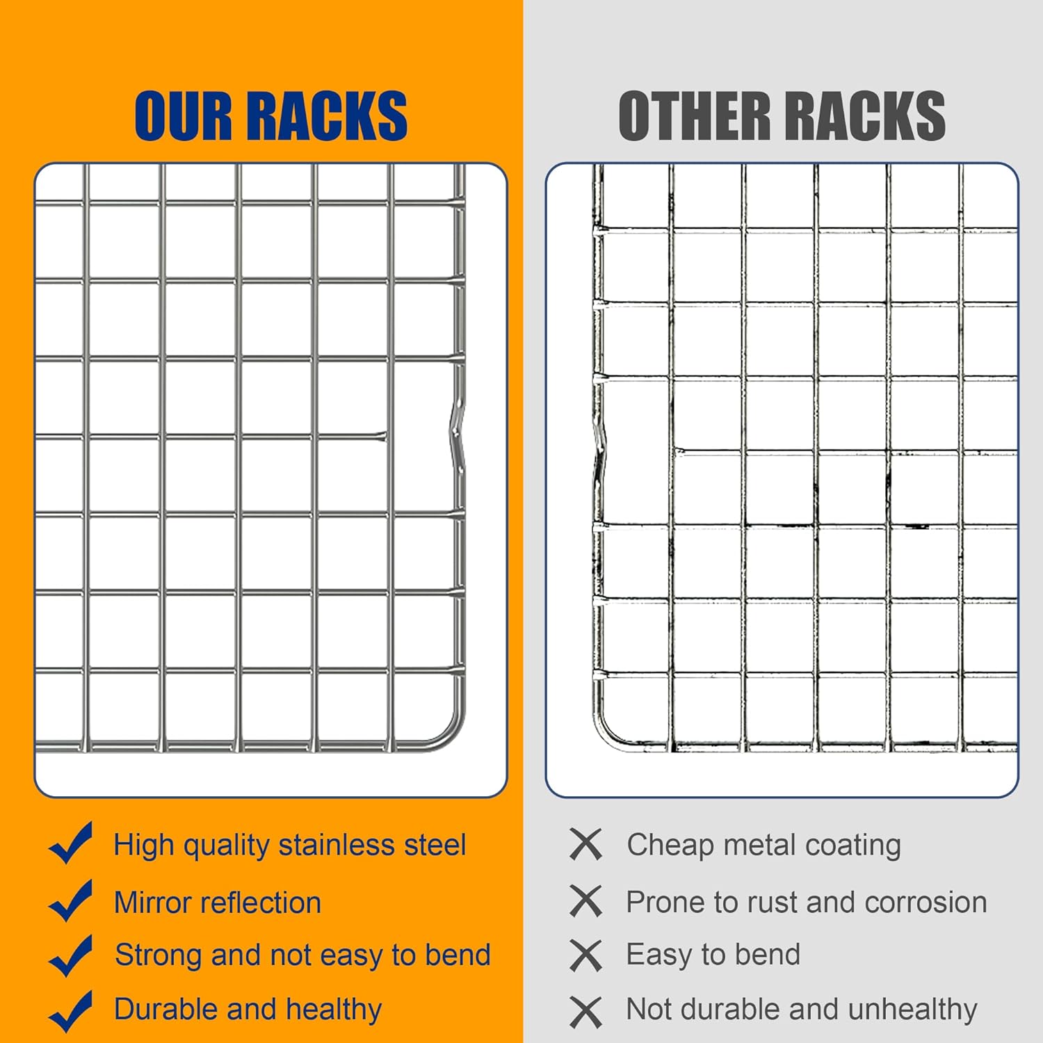 Thumbnail 6 de 2PCS Stainless Steel Cooling Racks
