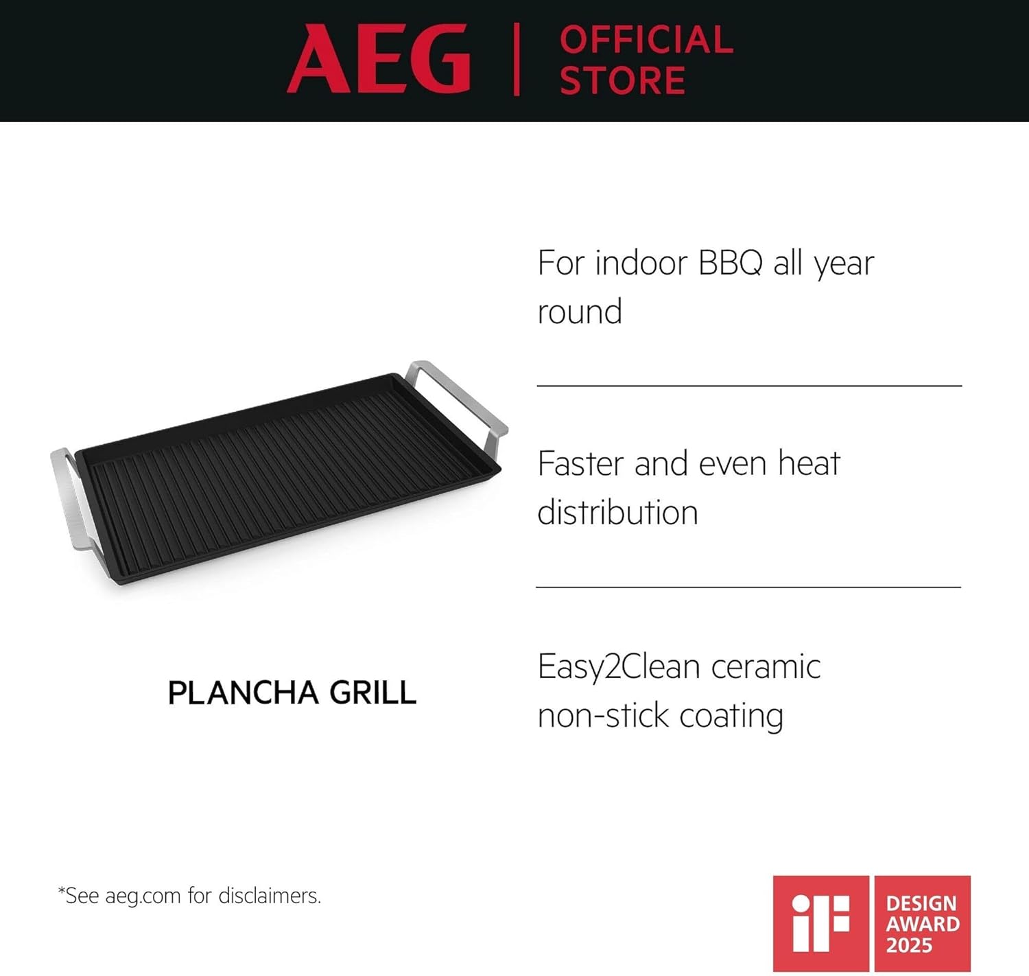 Thumbnail 1 de AEG Plancha Grill 2.0 per piastra