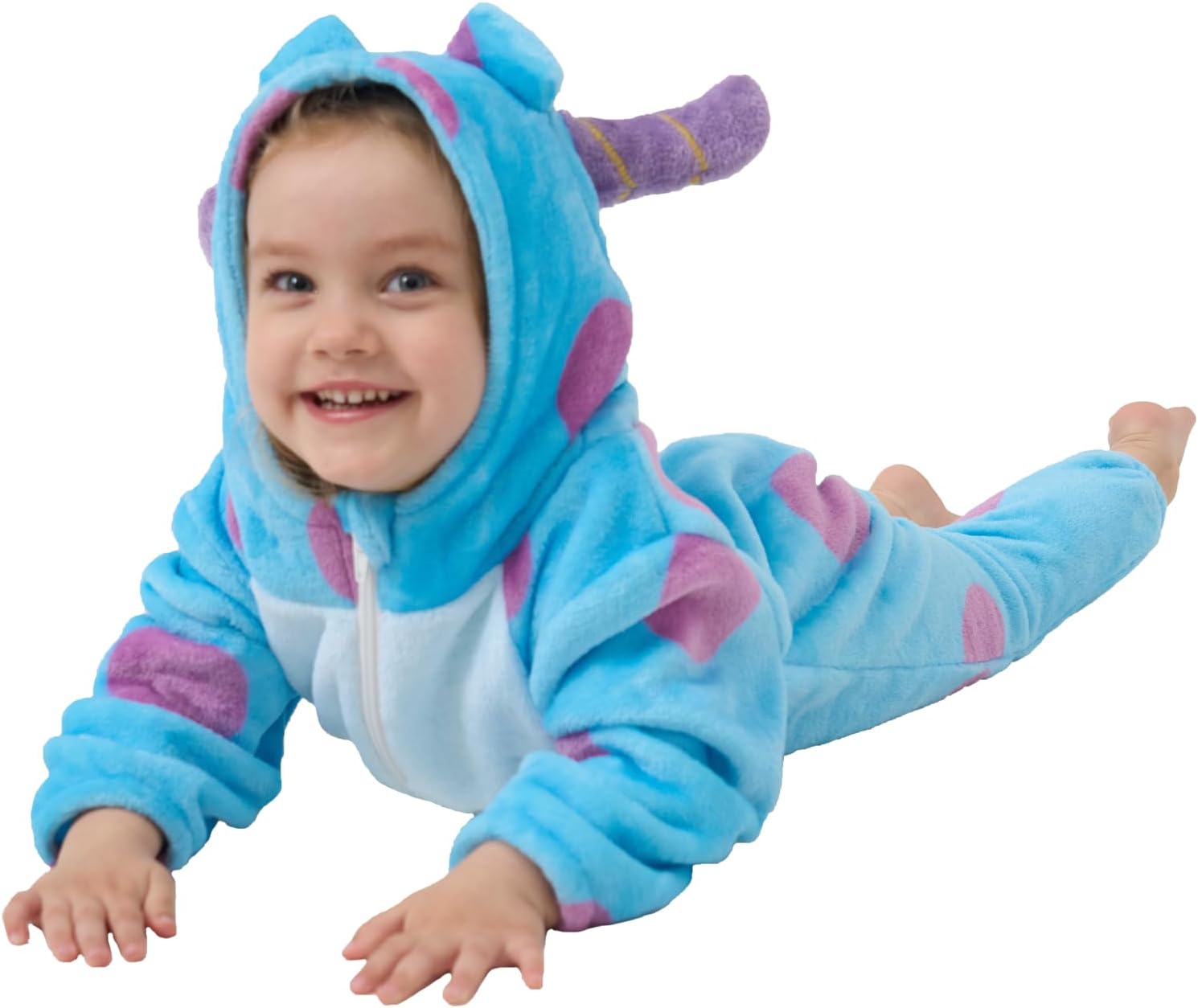 Detalle 2 de SCOPUCI Baby Animal Onesie Pajamas, 100% Flannel Fleece with Hood