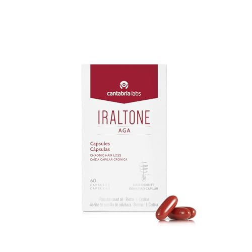 Detalle de Cantabria Labs Iraltone AGA, complemento capilar de 60 cápsulas con antioxidantes