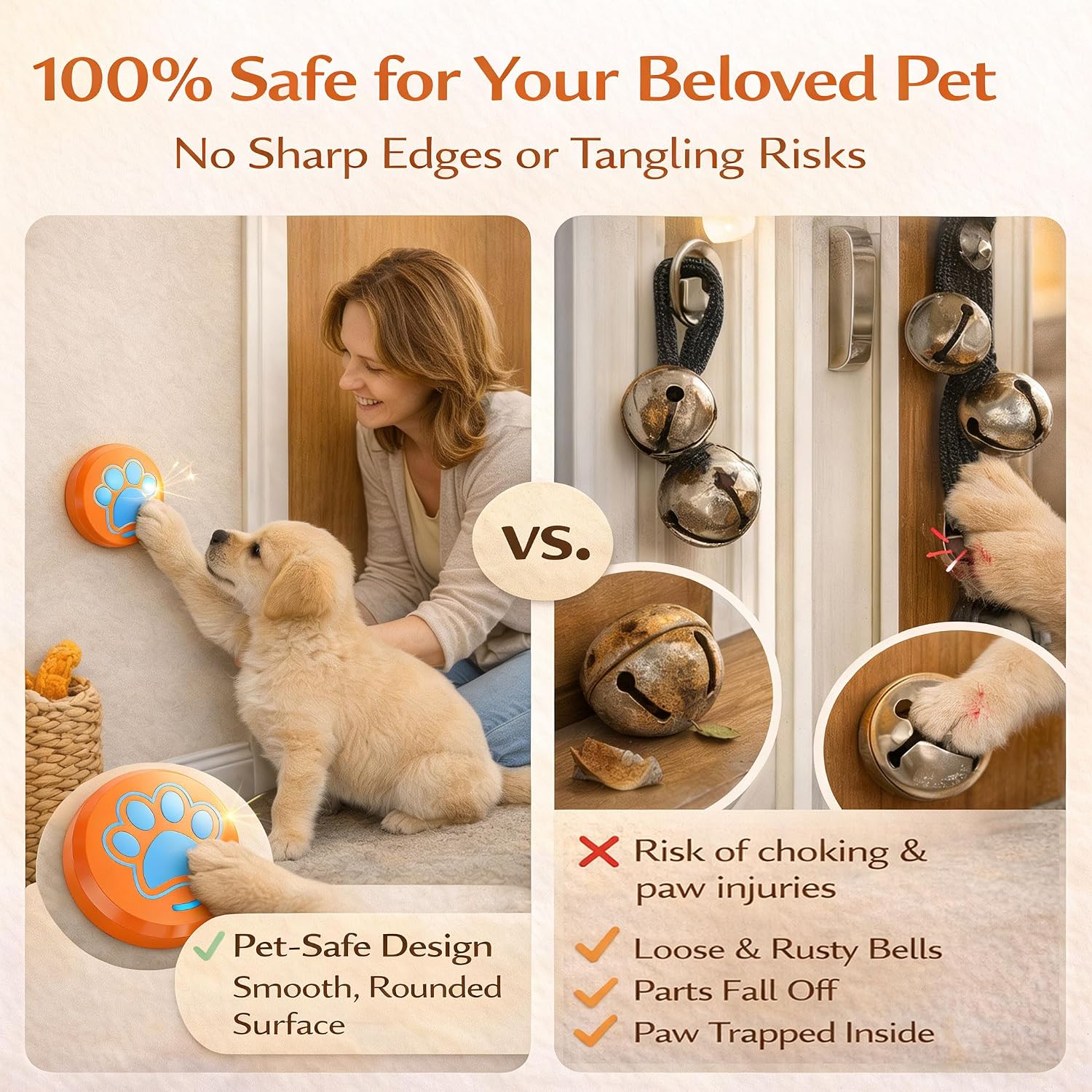 Detalle 2 de ChunHee Recordable Dog Doorbell for Toilet Training