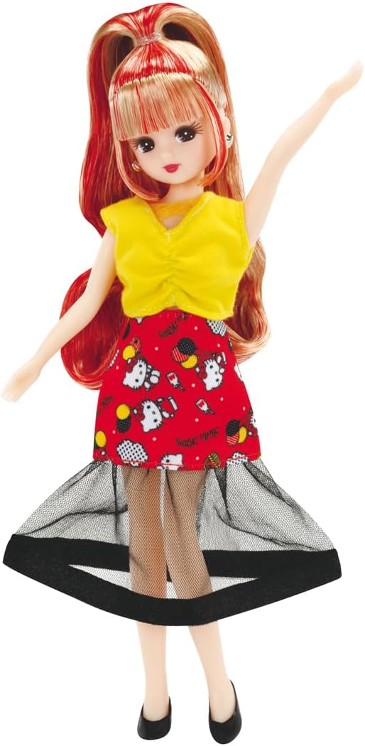 Detalle 2 de タカラトミー リカちゃん I Love Hello Kitty 1weekコーデギフトセット 着せ替えドール・衣装7着