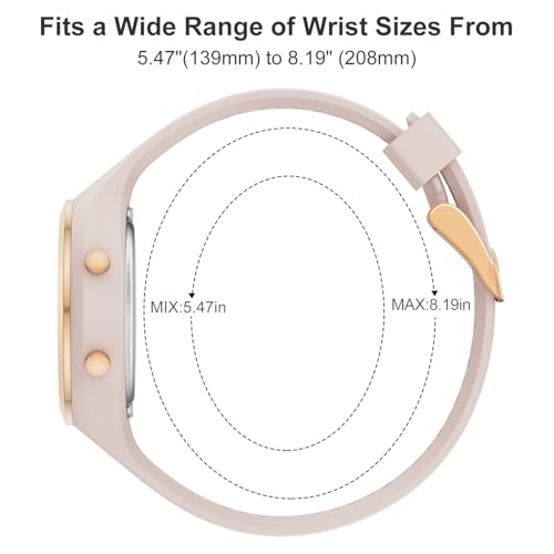 Thumbnail 2 de GOLDEN HOUR Digital Ladies Watch – 5ATM, Rose Gold with Luminous Display and Chronograph