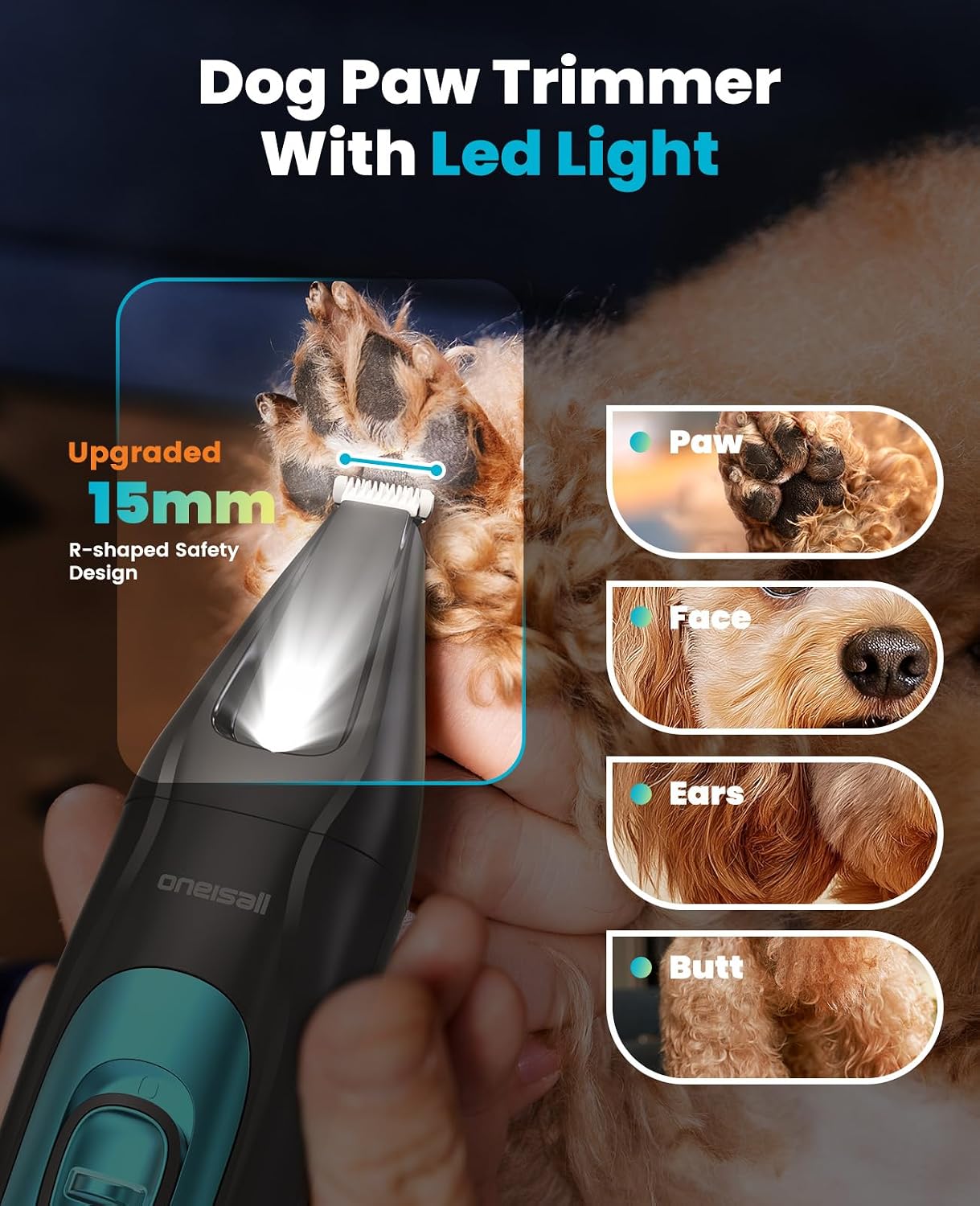 Thumbnail 4 de oneisall FC10 4-in-1 Pet Grooming Kit 7000 RPM