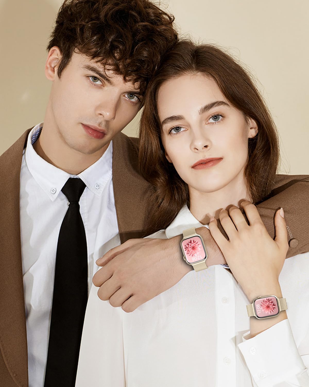 Thumbnail 5 de Ersatzarmband aus Edelstahl für Apple Watch – Jiamus Milanese kompatibel mit 38–49 mm