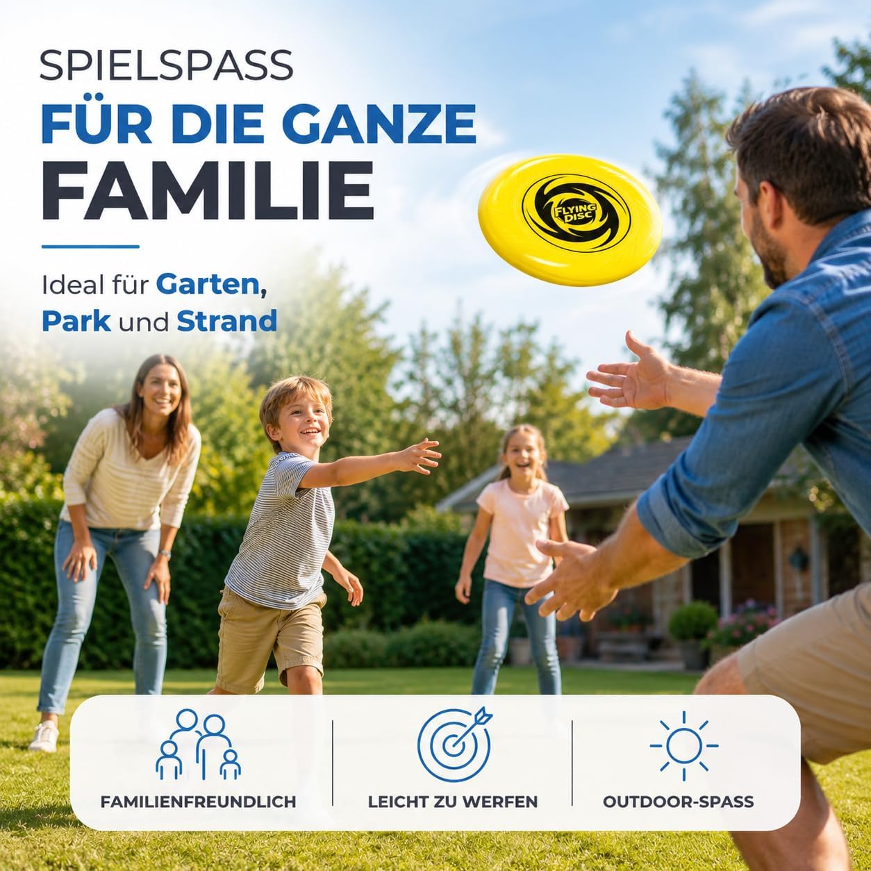 Detalle de TK Gruppe Timo Klingler Frisbee - Disco da lancio per bambini e adulti, giardino e spiaggia
