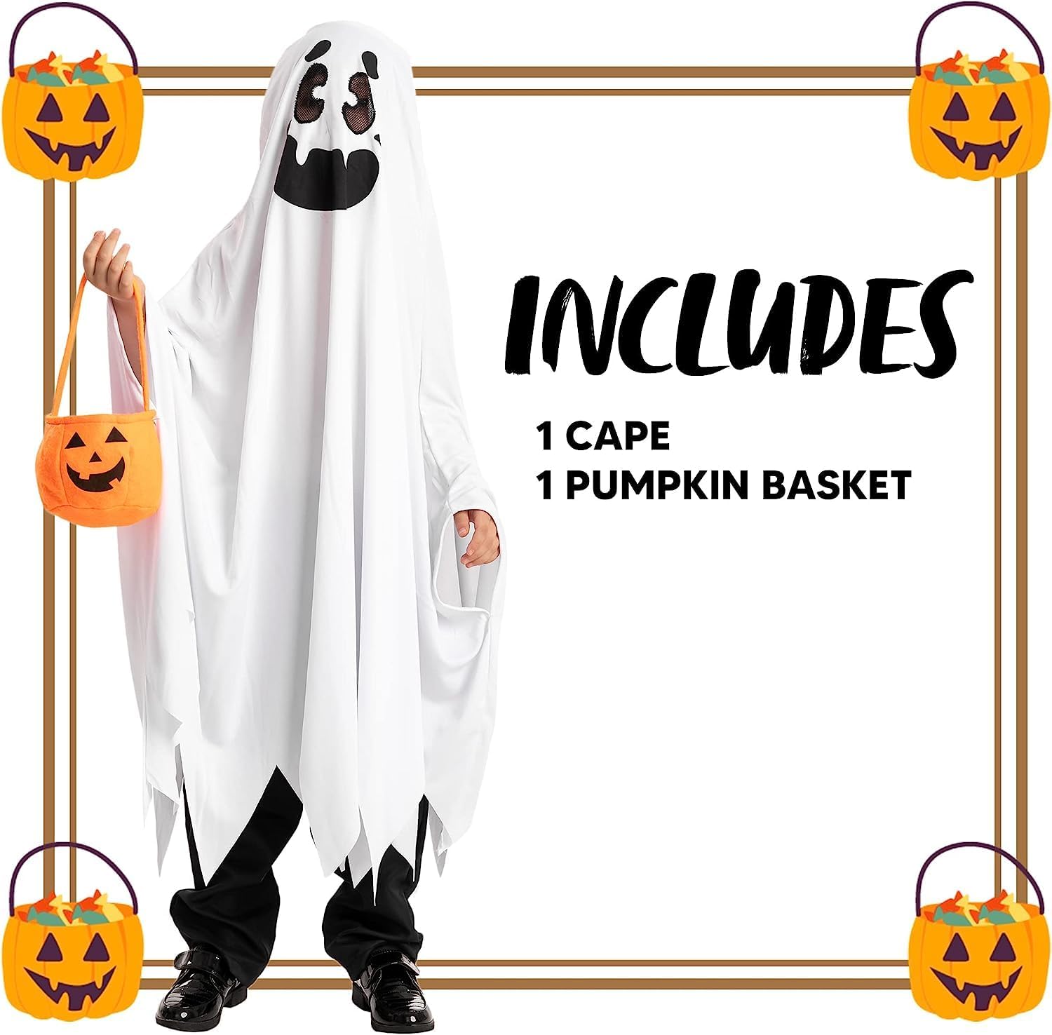 Detalle 2 de Spooktacular Creations Kids' Ghost Costume, Polyester