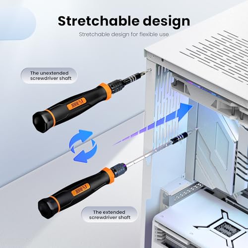 Detalle de JOREST 152 en 1 Kit de Tournevis de Précision — Ensemble magnétique pour réparations électroniques et petits appareils