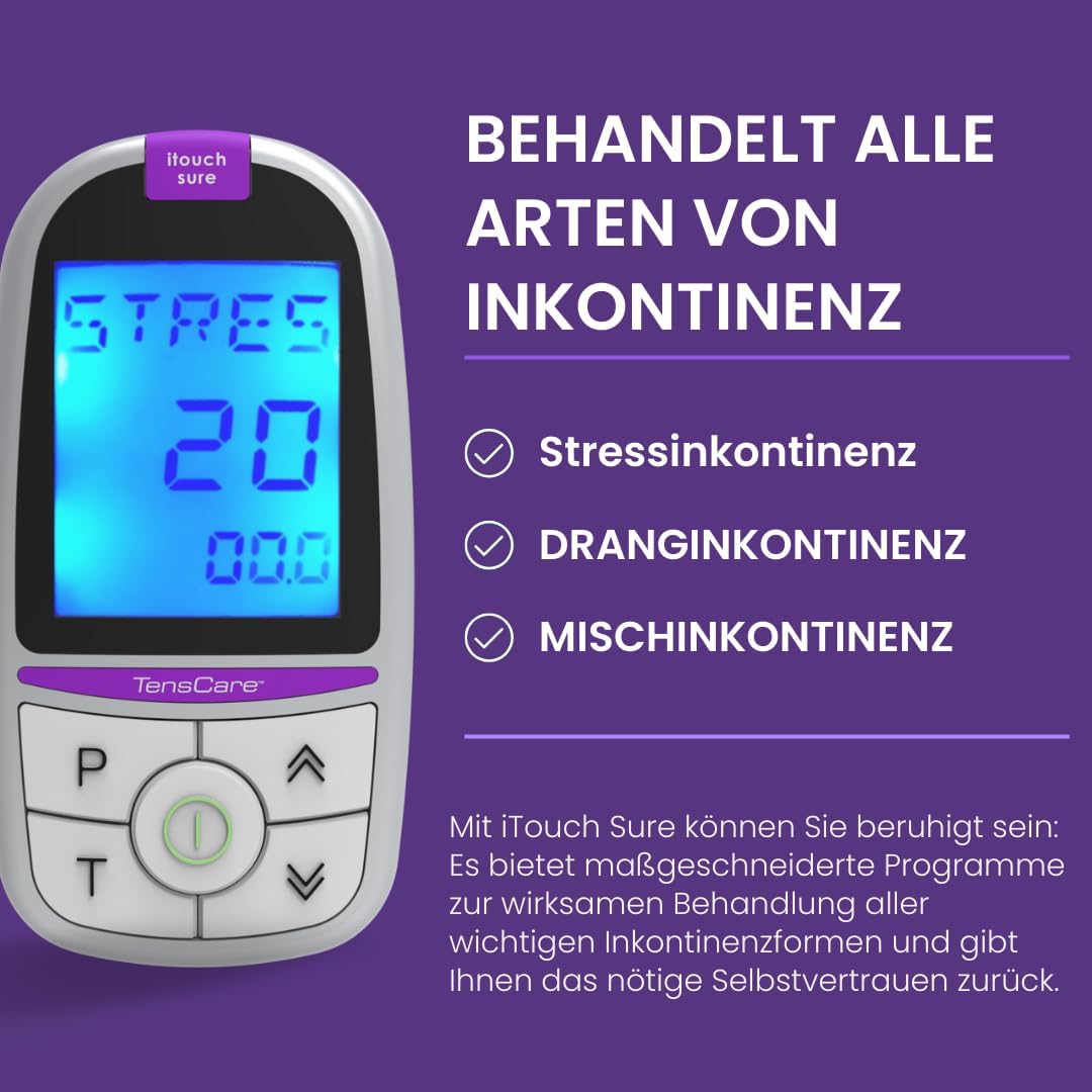 Thumbnail 2 de TensCare iTouch Sure Beckenbodentrainer – Set mit Gel, Desinfektionstüchern und 4 Behandlungsmöglichkeiten