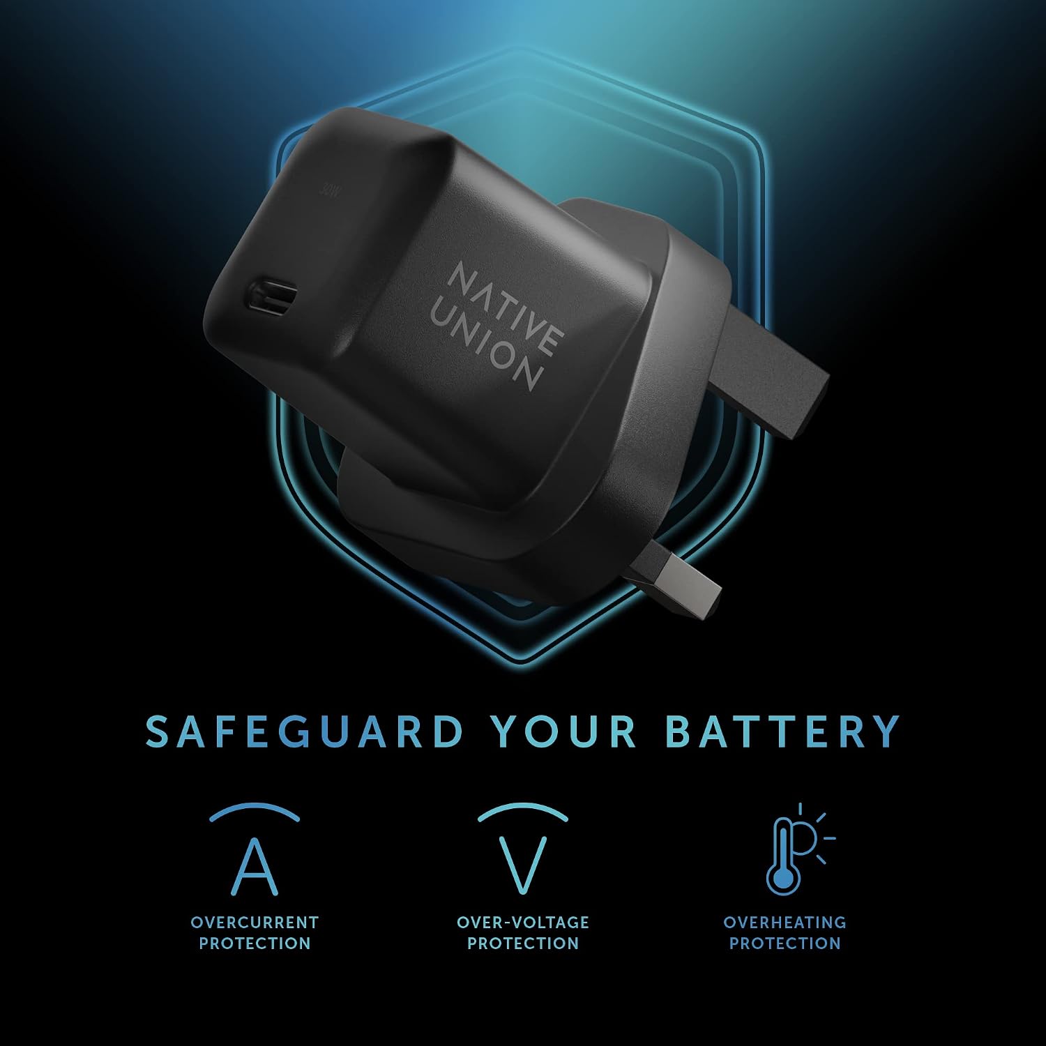 Detalle 2 de Native Union Fast GaN Charger PD 30W (USB-C Power Delivery) – Ultra-compact 90% recycled housing