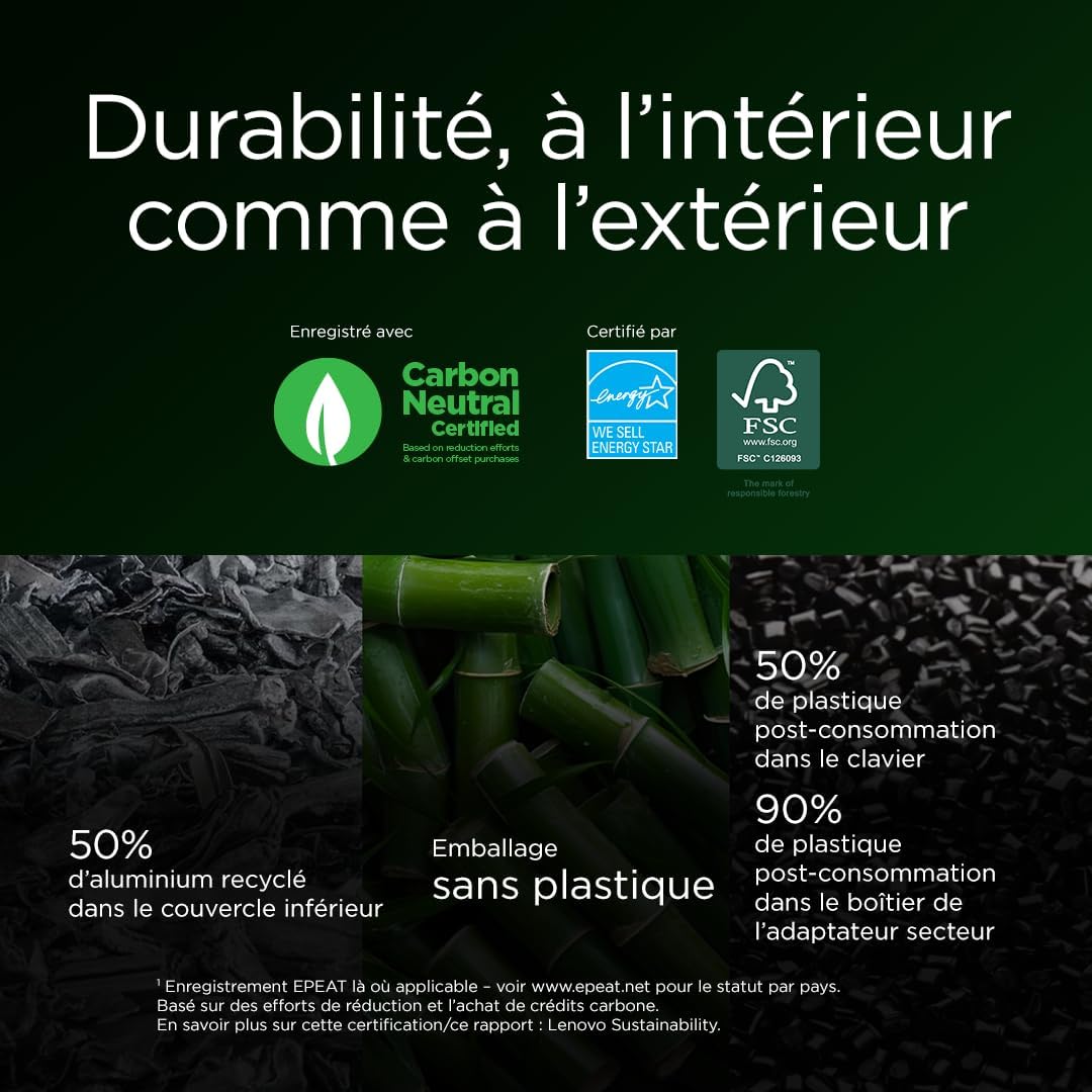 Thumbnail 6 de Lenovo Yoga Pro 7 14IAH10 : PC portable 14" OLED tactile 3K 120 Hz (Intel Arrow Ultra 9, 32 Go, 1 To) en AZERTY