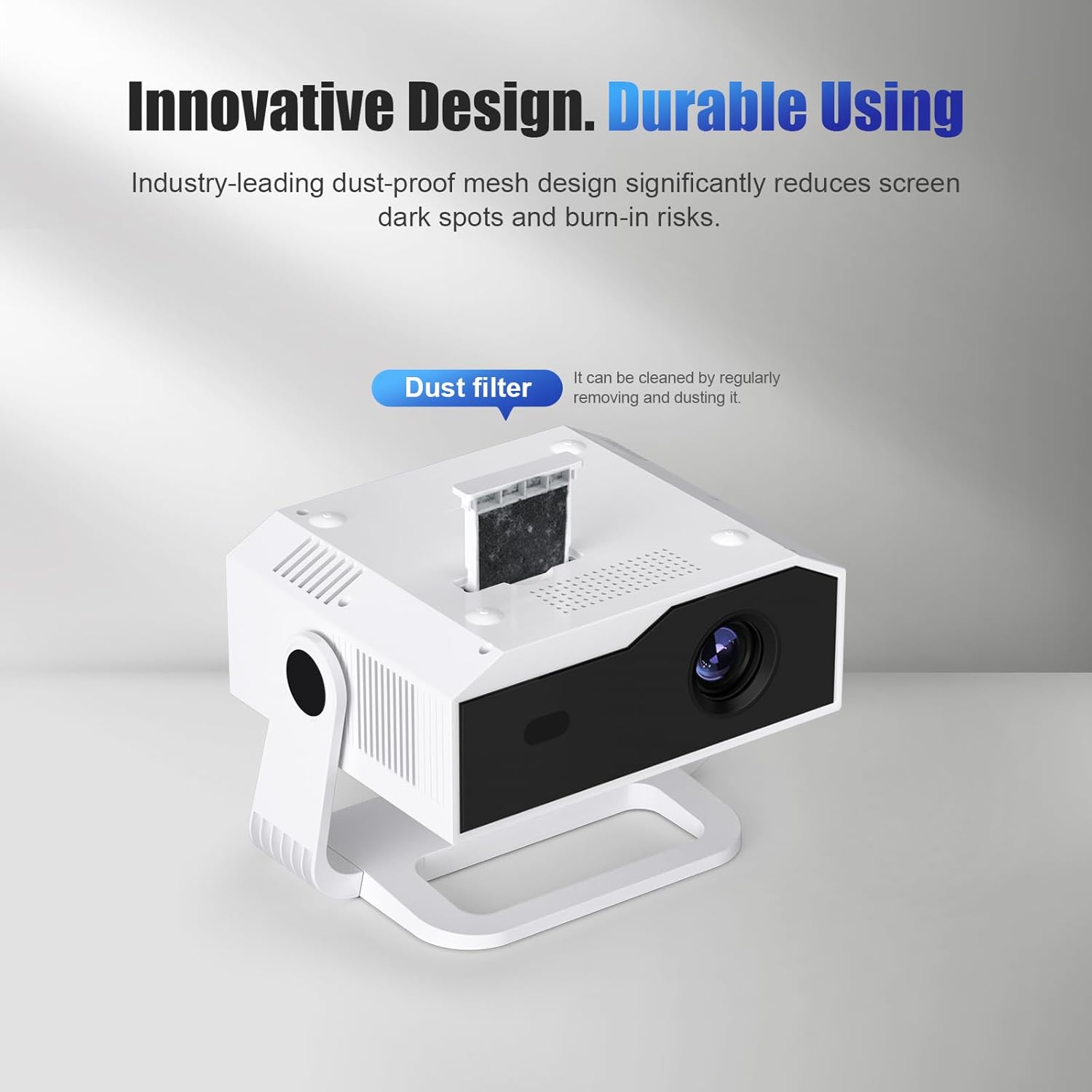 Thumbnail 5 de 2026 Smart Projector Android 14 Mini Projector with WiFi 6, Bluetooth 5.2 and Built-in Apps