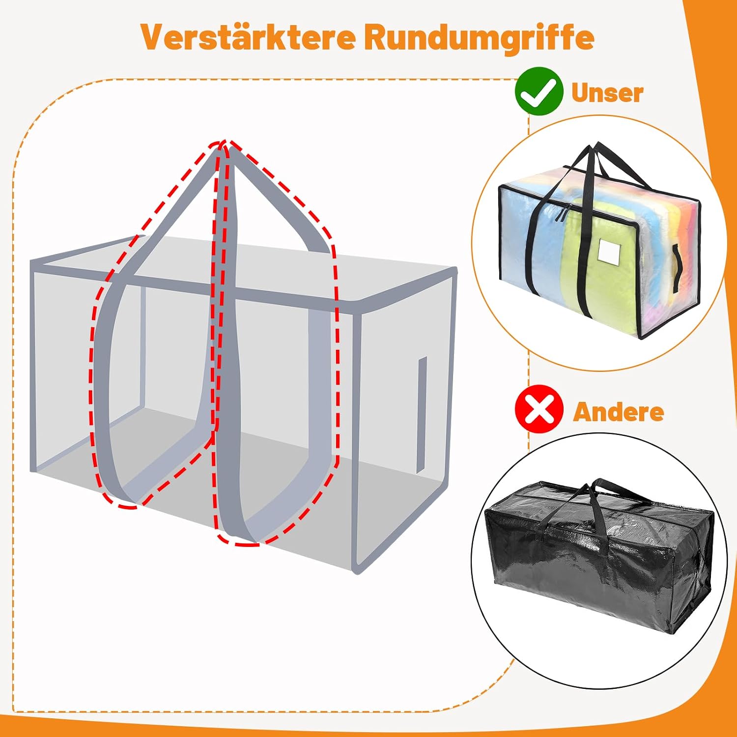 Thumbnail 6 de Dntorx 4 Pack 105L moving bags