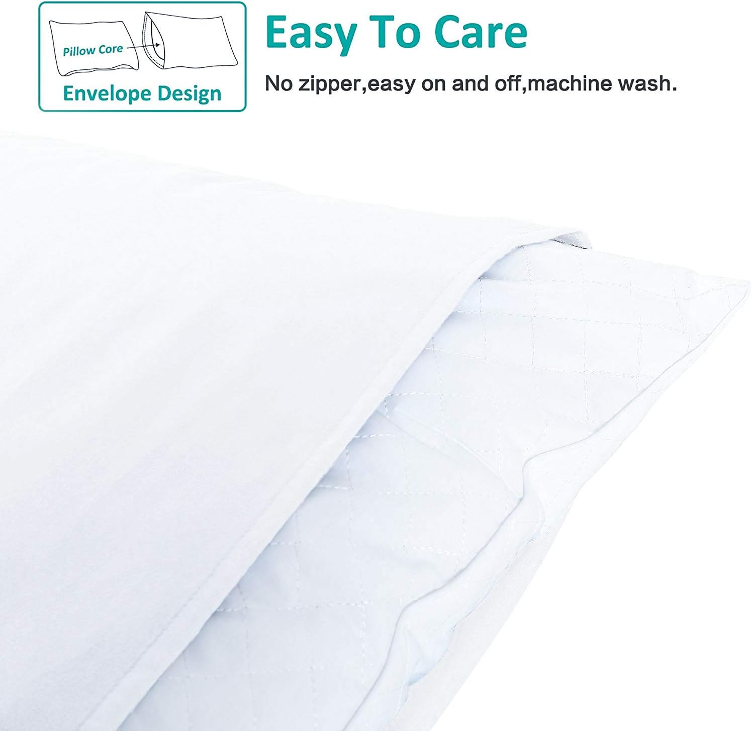 Thumbnail 5 de NTBAY 4-Piece Queen Pillowcase Set