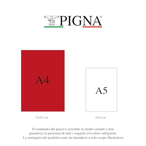 Thumbnail 1 de Pigna Confezione 10 Quaderno Maxi A4 MONOCROMO THE ORIGINAL