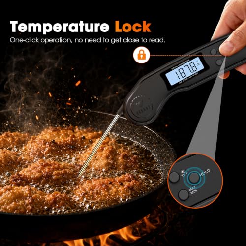 Thumbnail 4 de DOQAUS Meat Thermometer: 3s Read, ±1°C Accuracy, Black