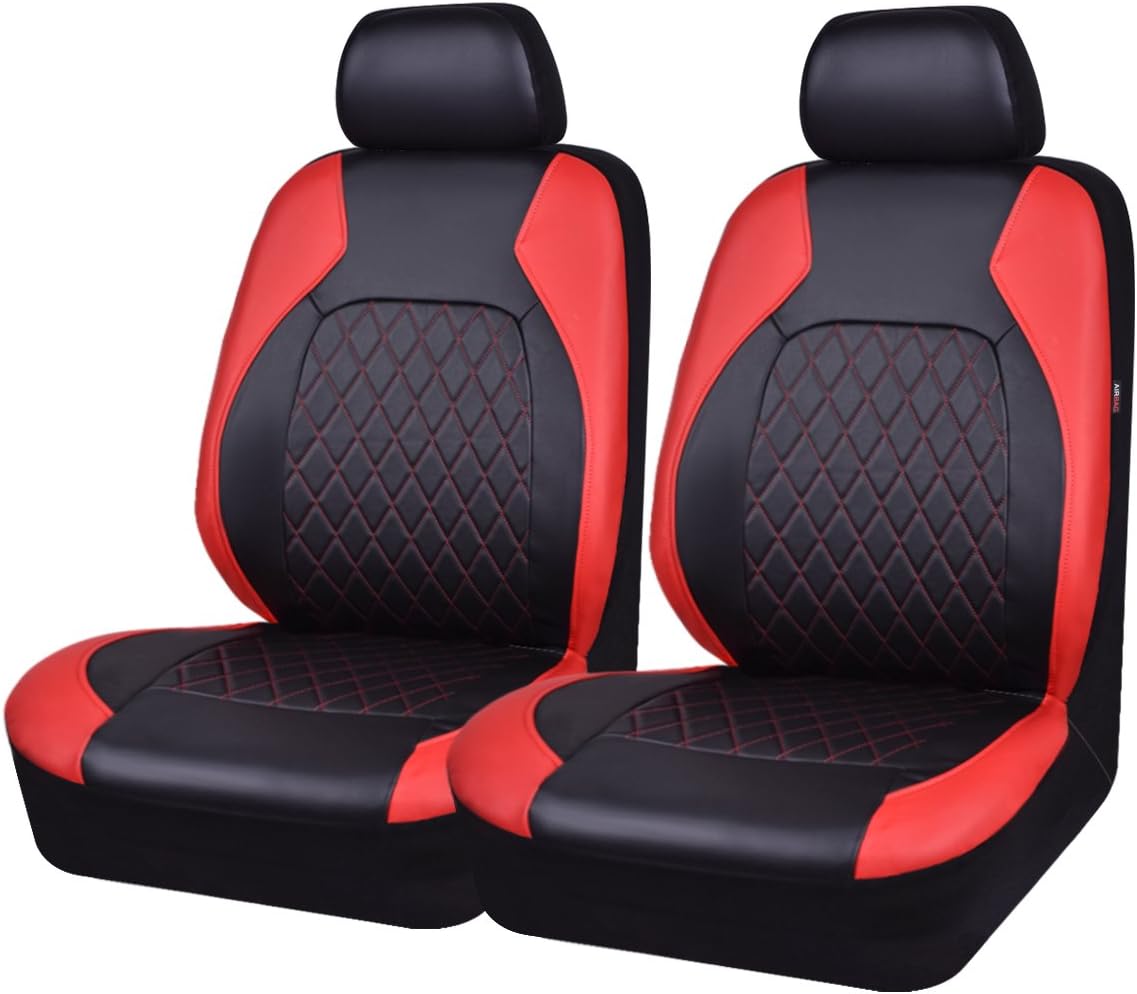 Thumbnail 6 de HORSE KINGDOM Universal PU Leather Front Seat Covers 2 pcs