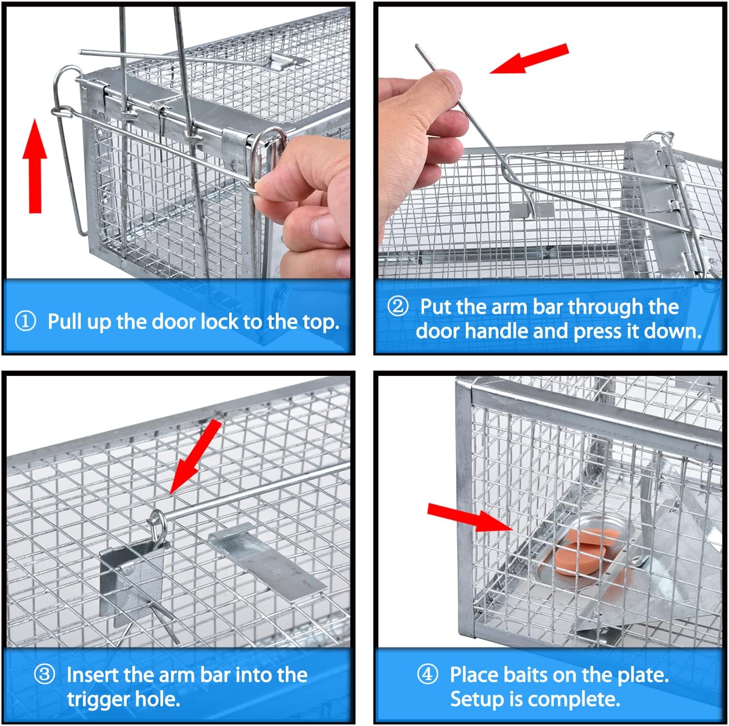Detalle 1 de Anyhall 2-Pack Humane Live Mouse Cage Traps ๐ญ
