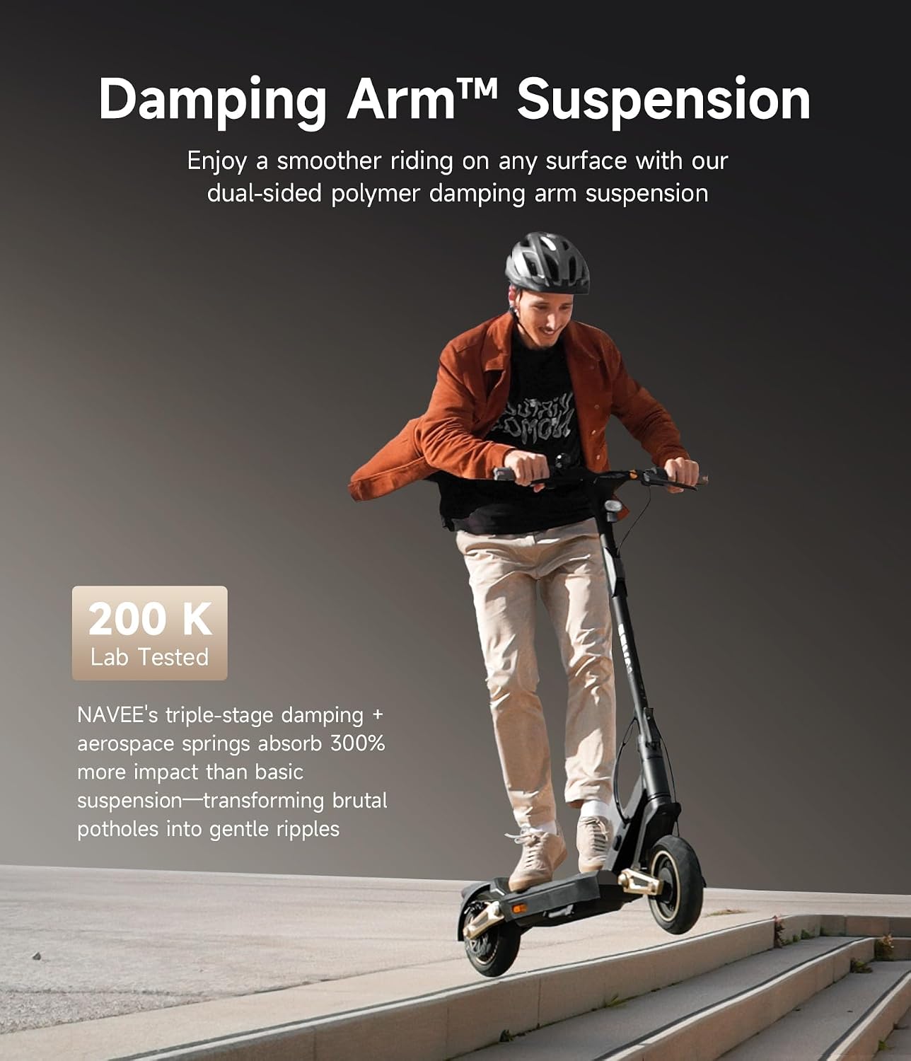 Detalle de NAVEE Electric Scooter with 10-Inch Tires