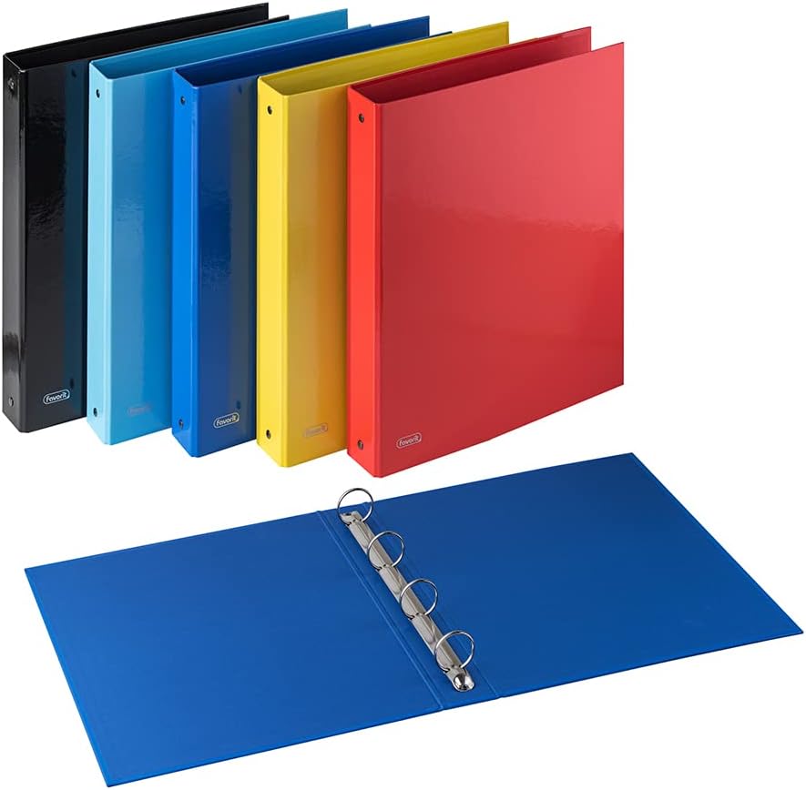 Detalle de Favorit Raccoglitori ad Anelli Sprint in Cartone – Verde, 22x30 cm, 4 Anelli da 30 mm (400173287)