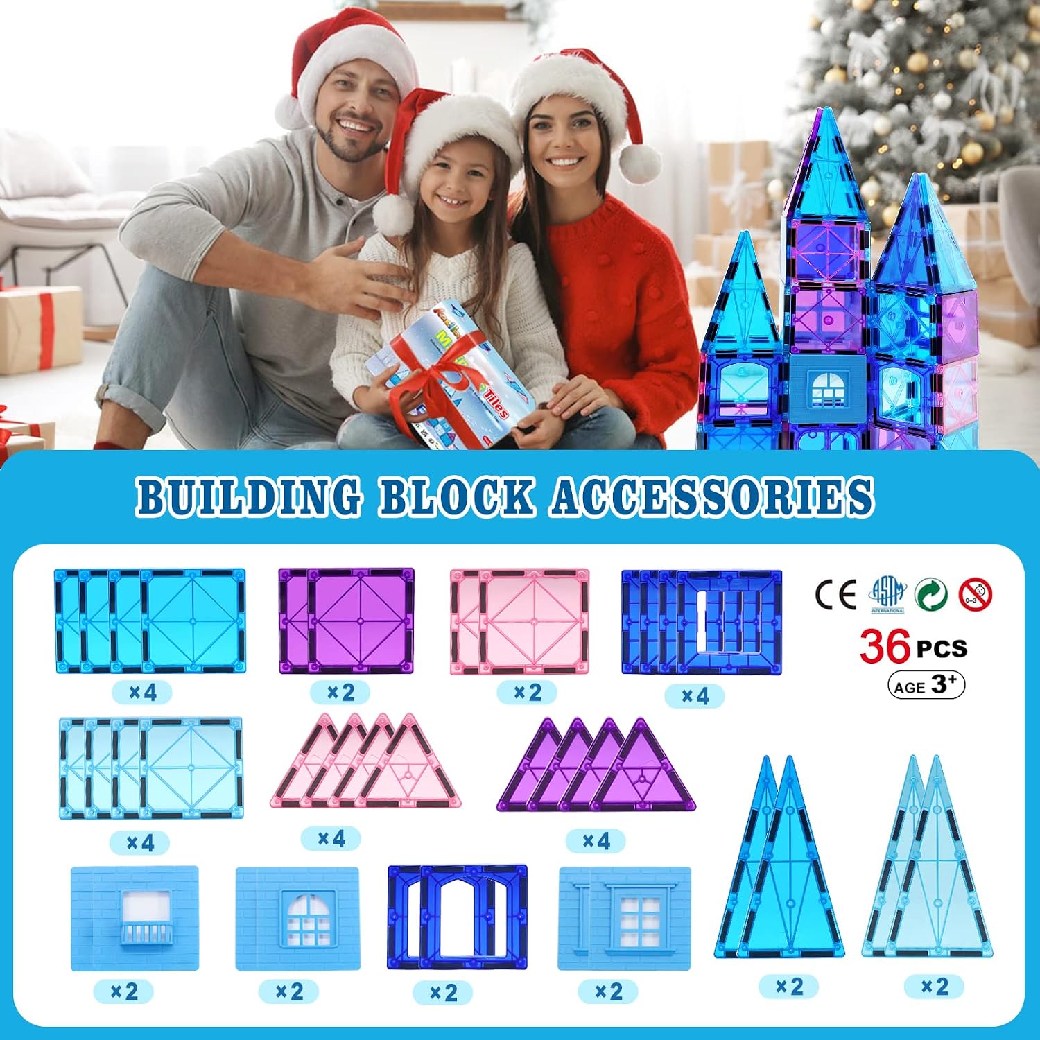 Thumbnail 6 de Magnetic Building Blocks for Kids ⌛