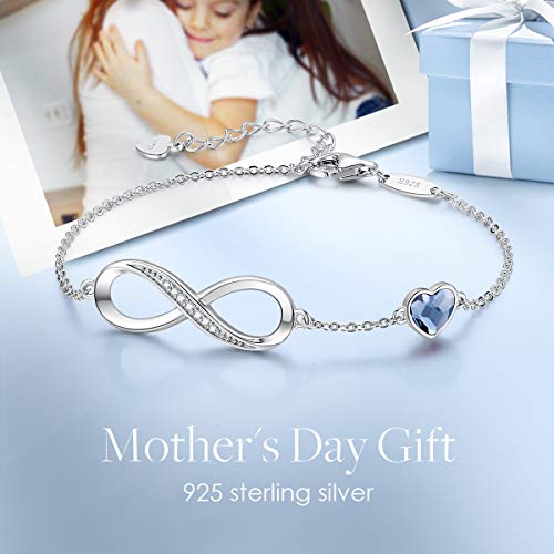 Detalle 2 de Louisa Secret Infinity Heart Bracelet 925 Sterling Silver or Stainless Steel – Timeless Gift for Her