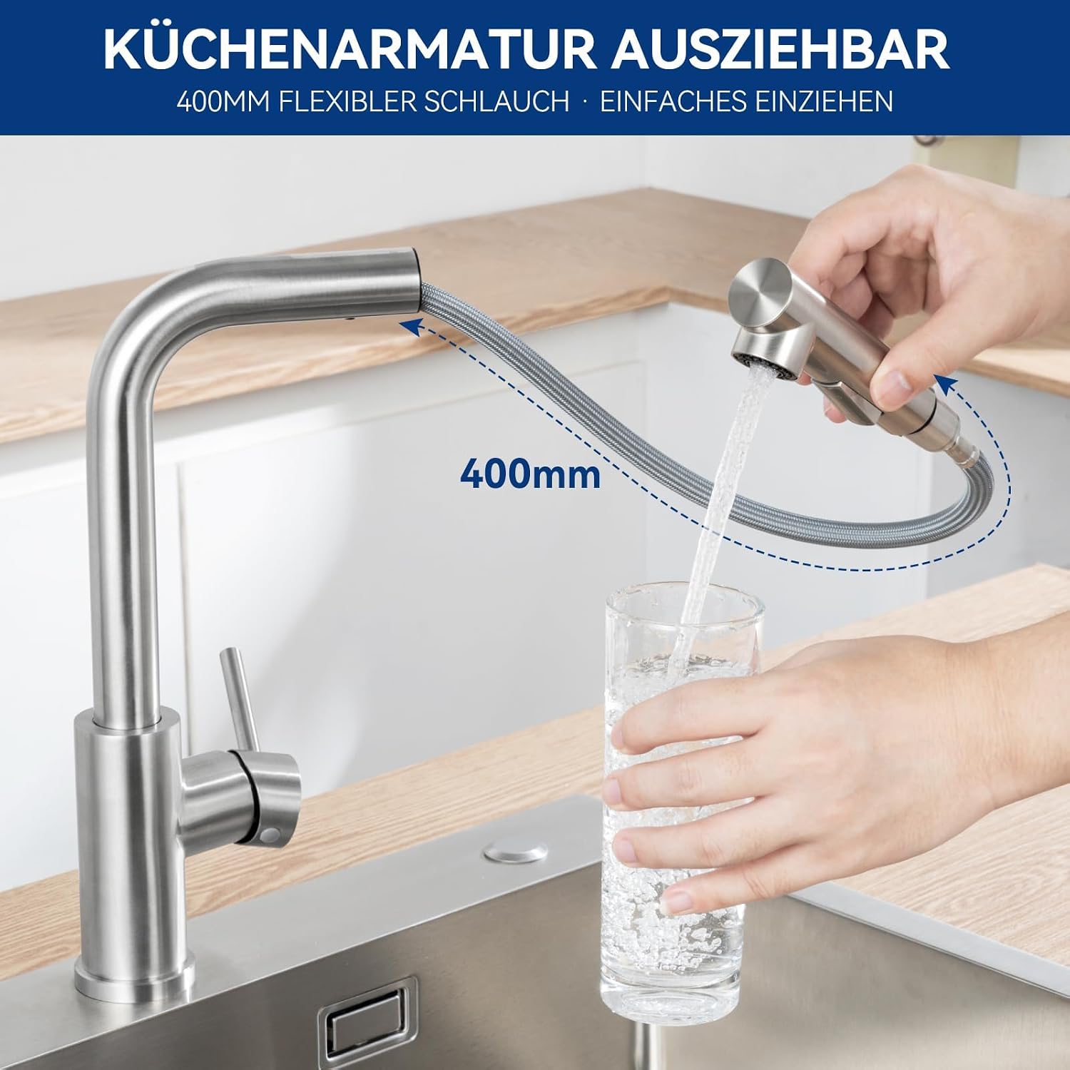 Detalle de CECIPA X203S Küchenarmatur mit 360°