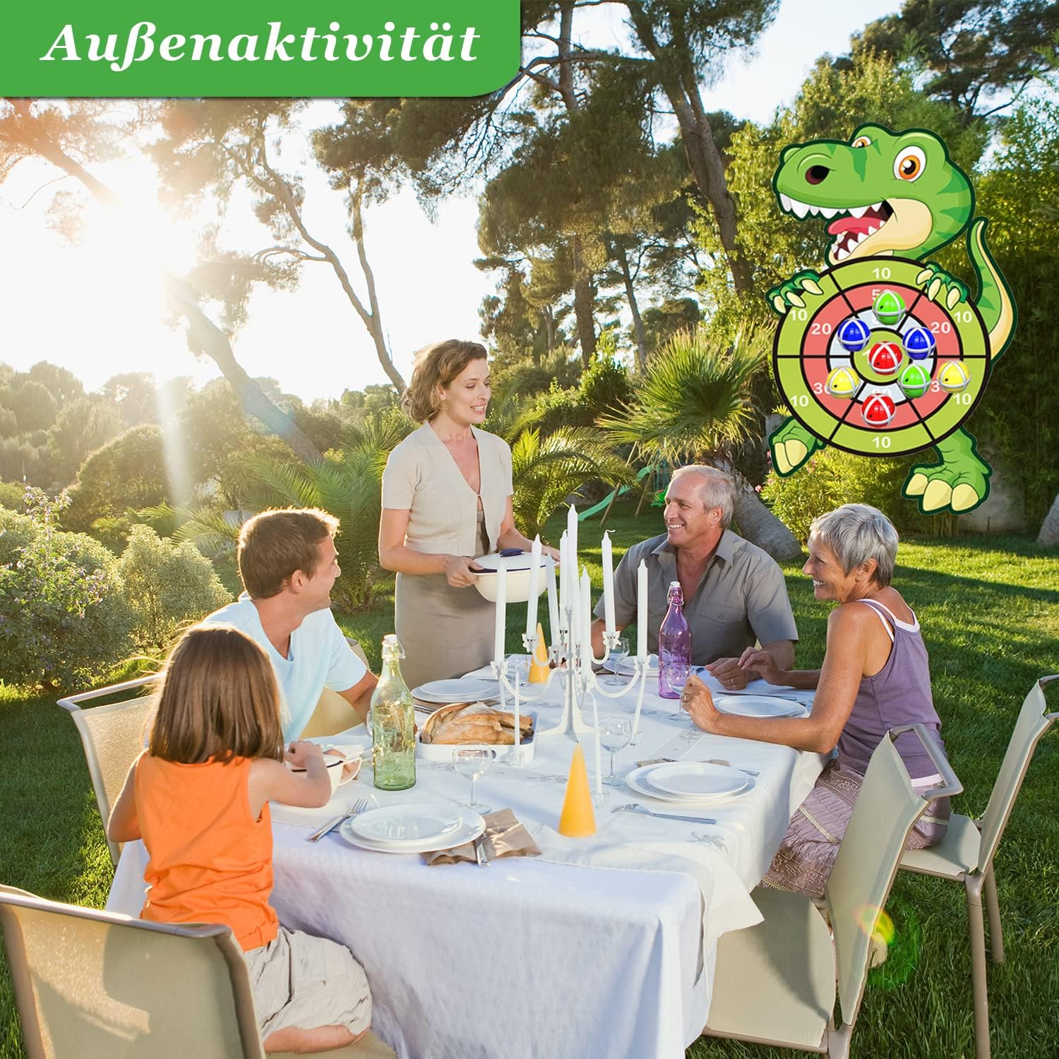 Thumbnail 4 de Dinosaurier Klett Dartscheibe Set 42 cm