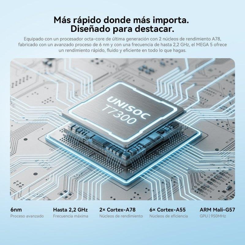 Detalle de Tablet Blackview Mega 5 4G 12,2" con teclado y stylus: productividad móvil y entretenimiento