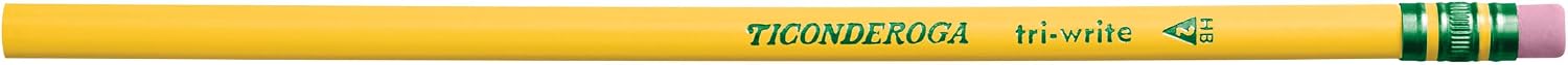 Thumbnail 2 de Ticonderoga Tri-Write Wood-Cased Pencils, #2HB, Yellow, 12 Count