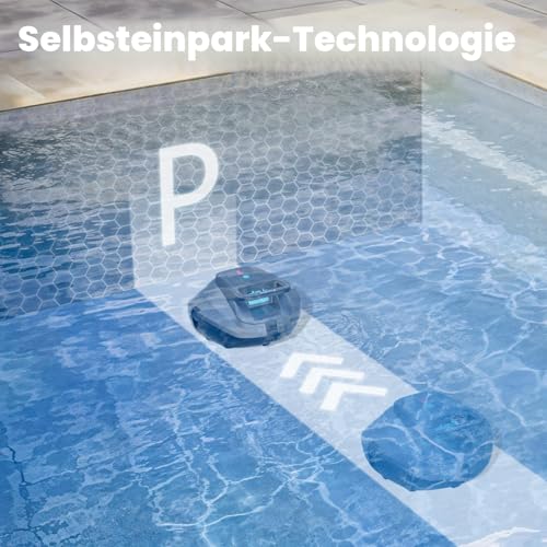 Detalle de Pondee X1 Upgrade 2026 – Kabelloser Poolroboter mit 120 Min Laufzeit