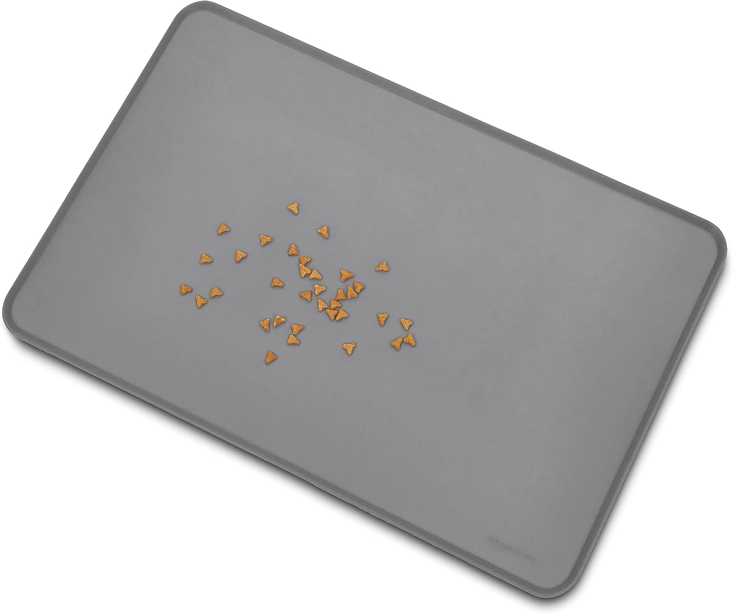 Detalle de Amazon Basics Silicone Non-Slip Waterproof Pet Placemat (24 x 16 inches, Gray)