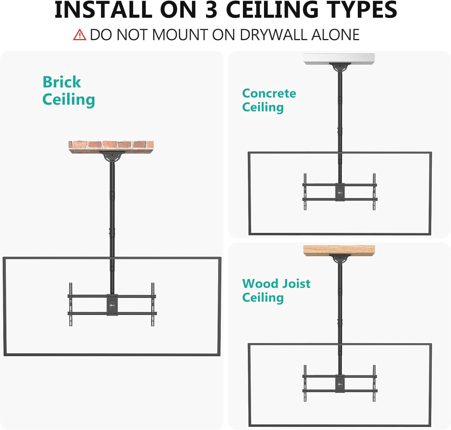 Thumbnail 5 de WALI CM3790XL Ceiling TV Mount for 37-90