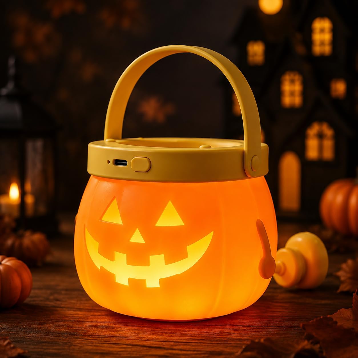 Detalle de Tarinks Pumpkin Night Light, Rechargeable