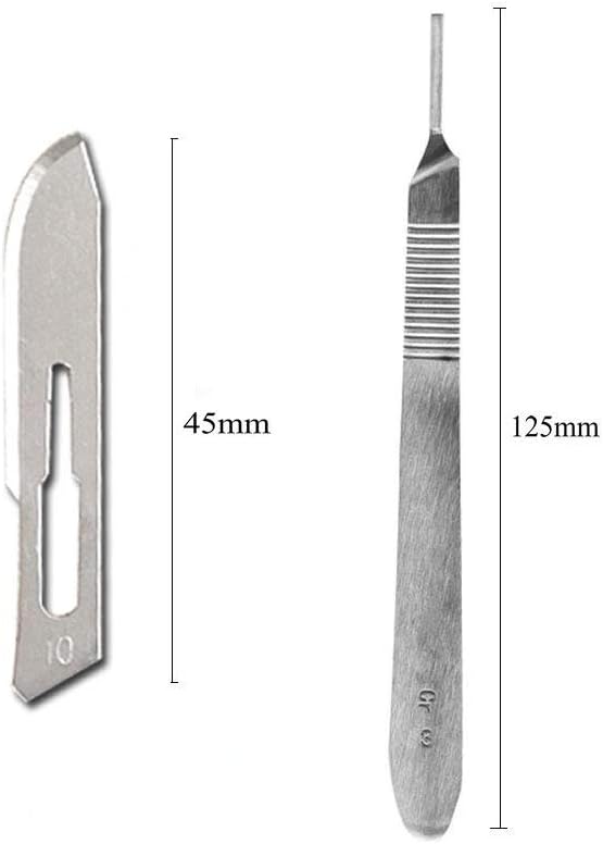 Detalle 2 de ABMRO Scalpel scalpelmes met 10 steriele #10-mesjes en #3-handgreep