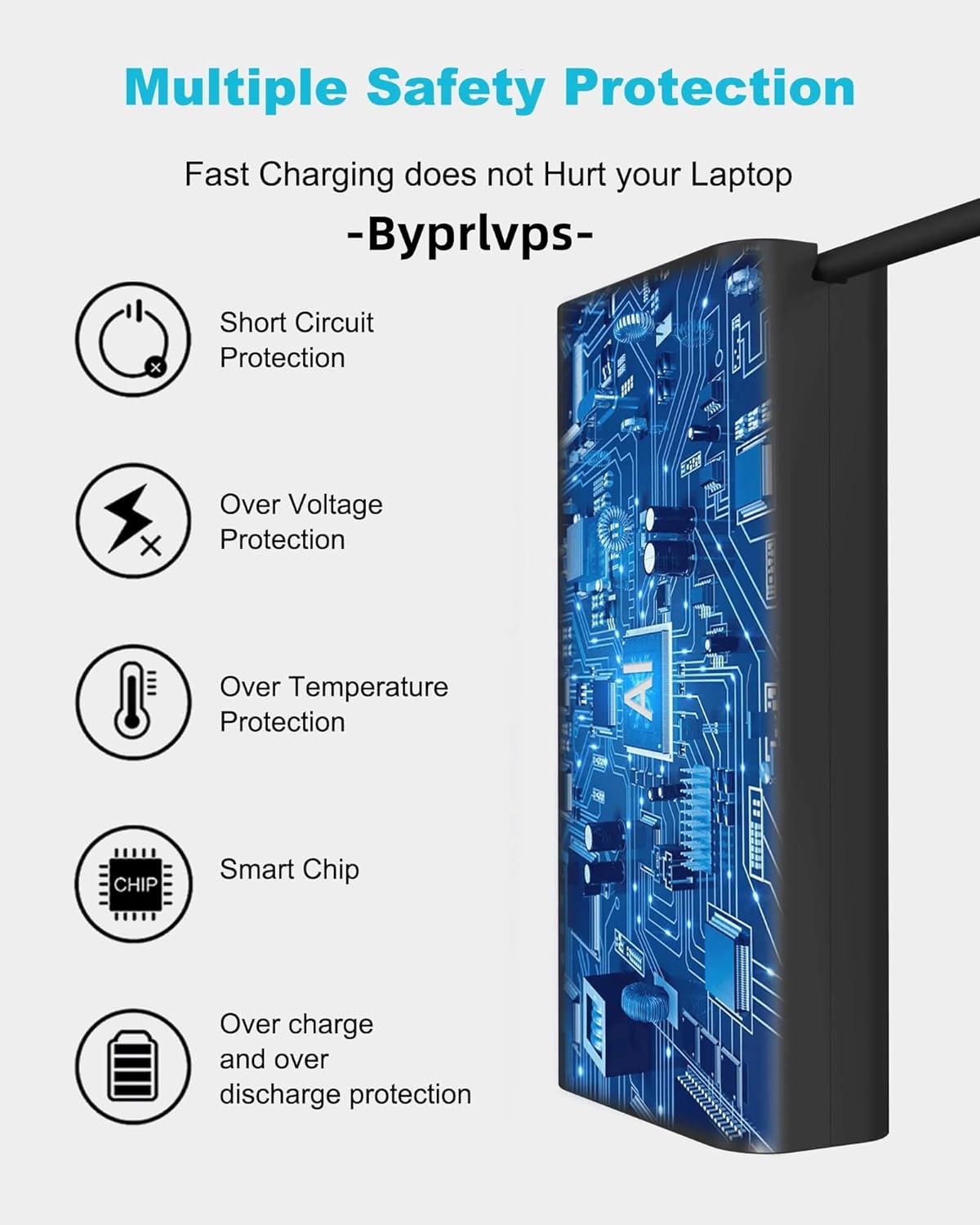Detalle 2 de Byprlvps 65W USB C laptop charger for Dell