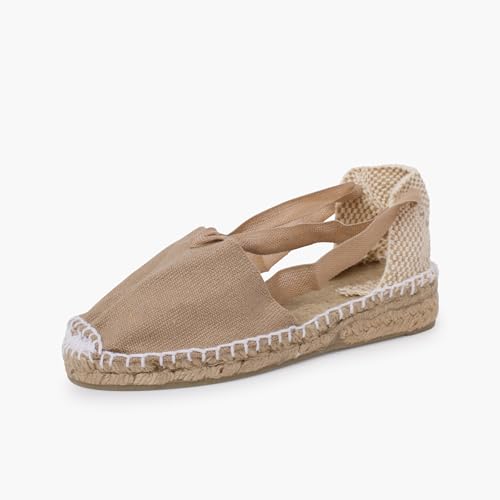 Thumbnail 2 de Pisamonas Espadrillas con Lacci per Bambine 37, Colore Sabbia