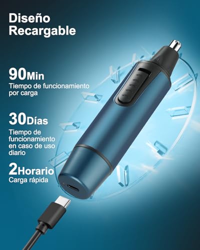 Detalle de Cortapelos Nariz y Oreja 3 en 1 Profesional de NUMIFUN