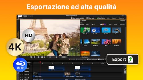 Thumbnail 6 de Nero Video Studio 2026: software professionale di montaggio video multi-traccia 4K/8K con licenza a vita