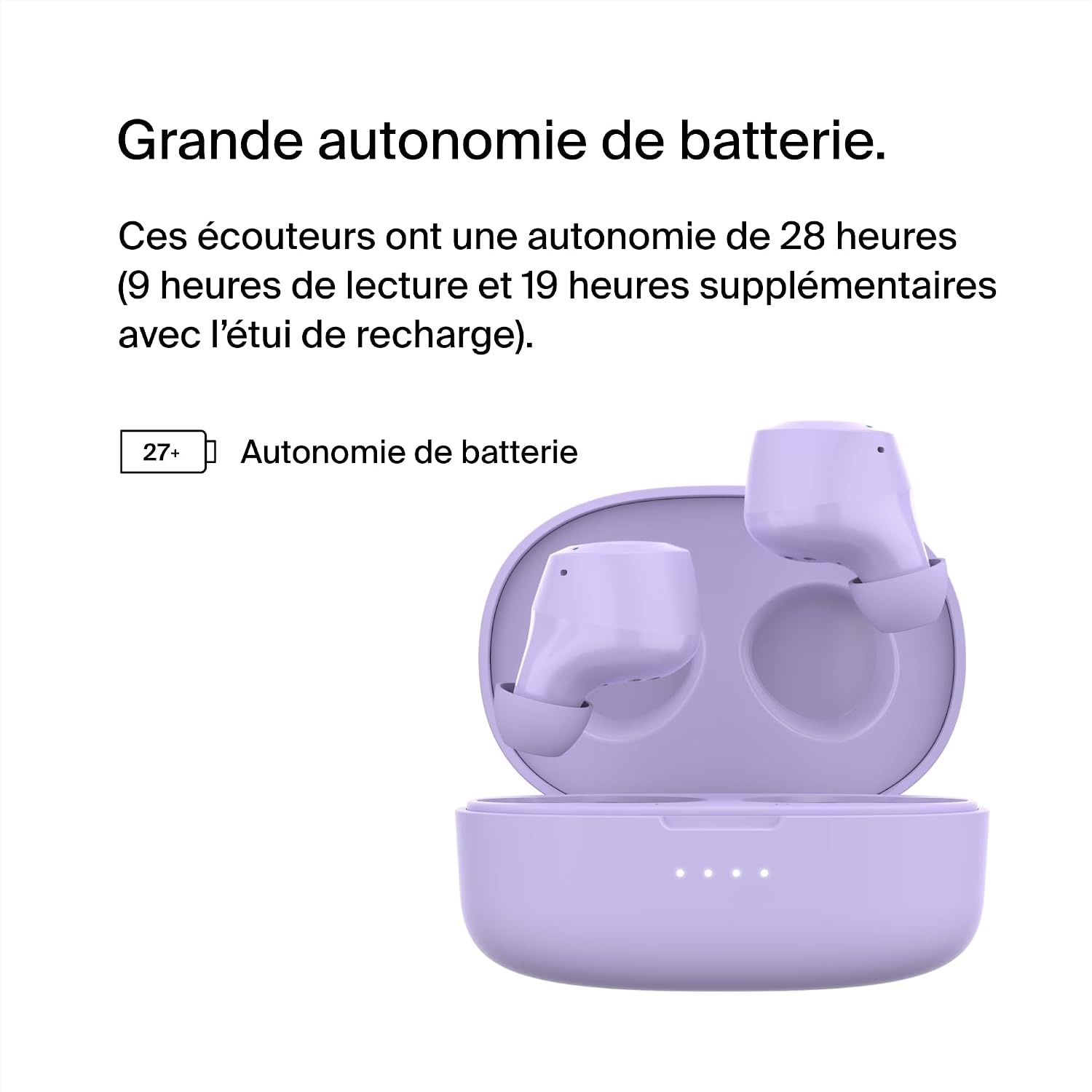 Detalle 2 de Belkin SoundForm Bolt 28 h d'autonomie